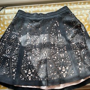 Parker leather mini skirt